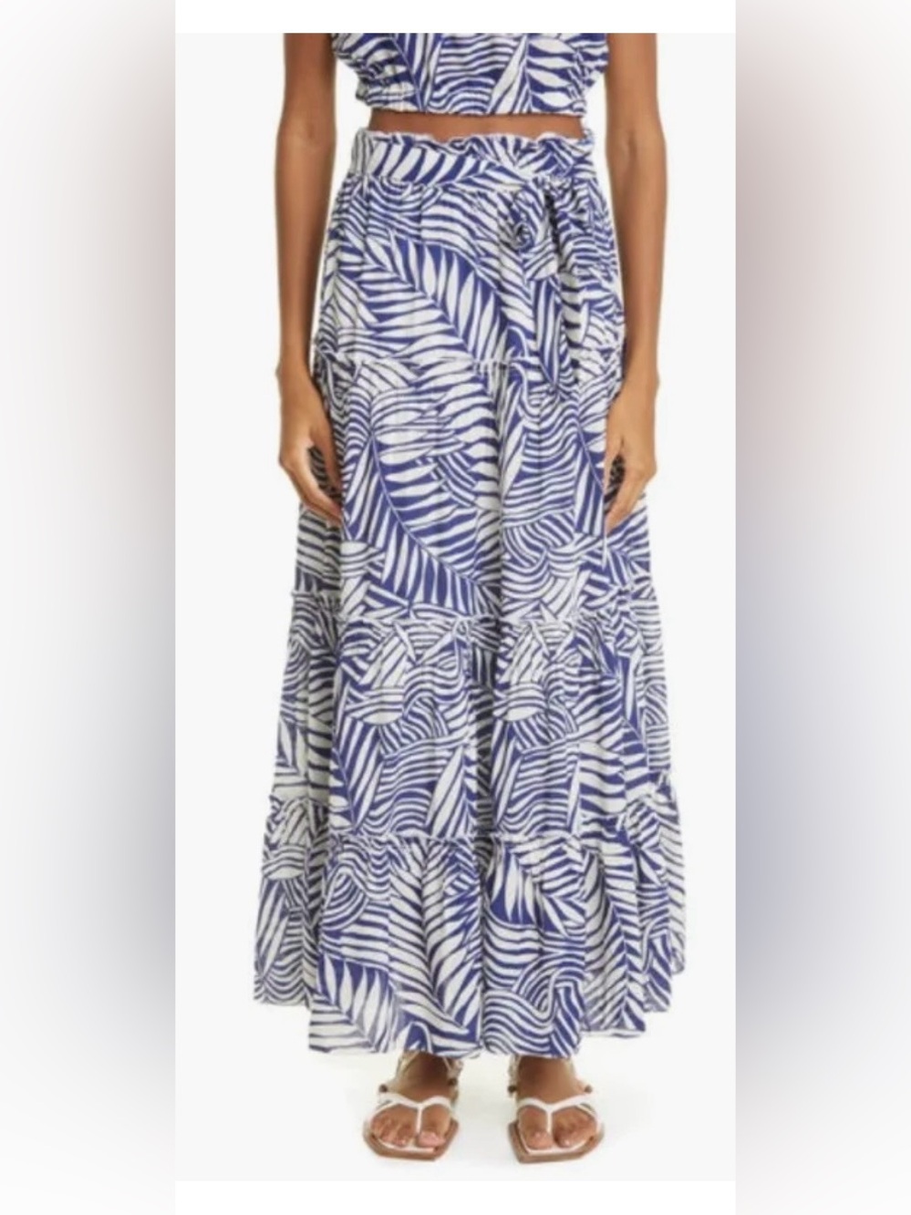 Lemlem palm leaf maxi skirt